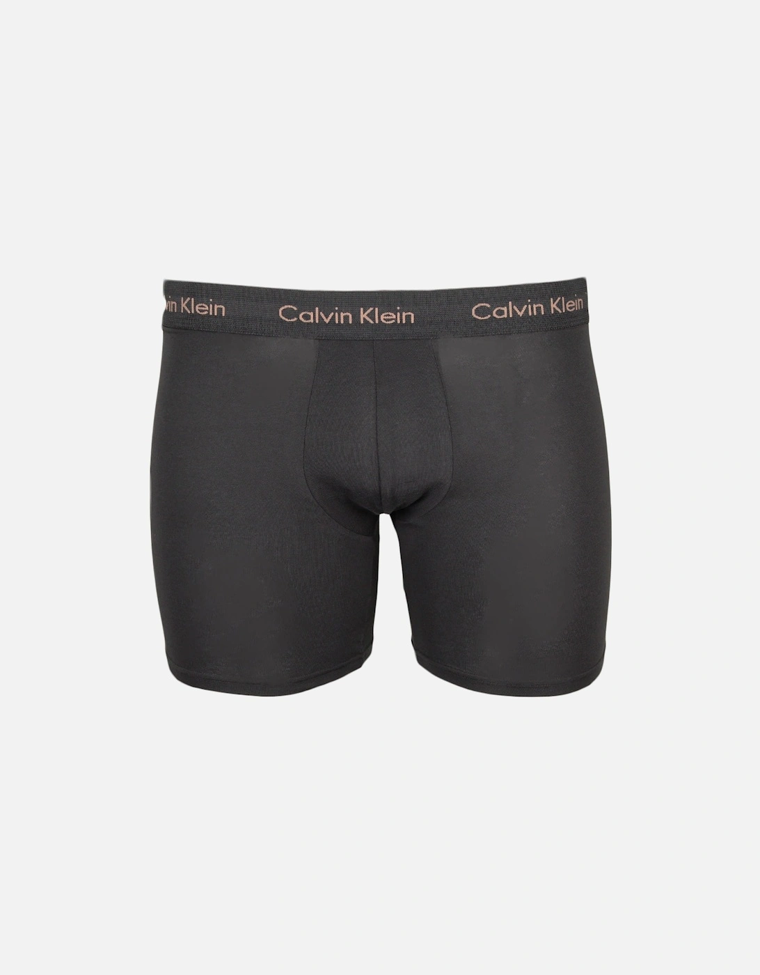 3-Pack Cotton Stretch Boxer Briefs, Black