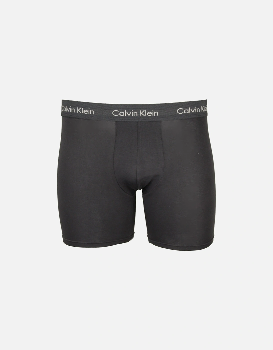 3-Pack Cotton Stretch Boxer Briefs, Black