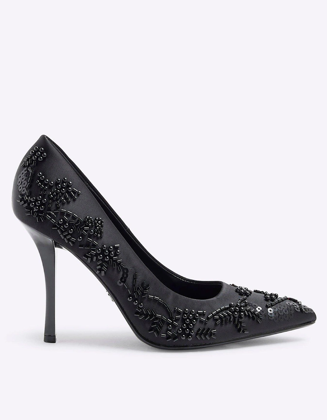 Beaded Court Shoe - Black, 6 of 5