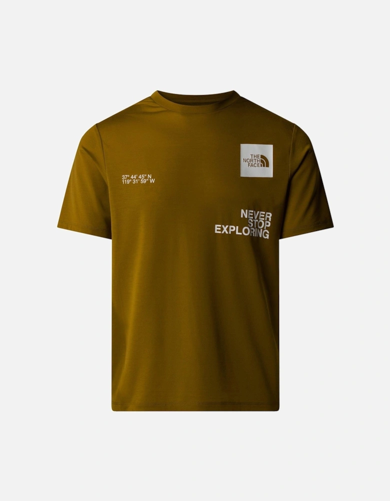 Mens Graphic Boxes Foundation Ss Tee - Green