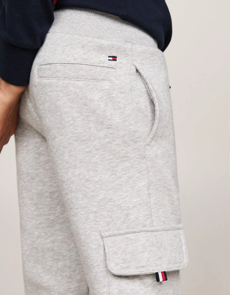 Boys Monotype Fleece Reg Cargo Sweatpants - Grey