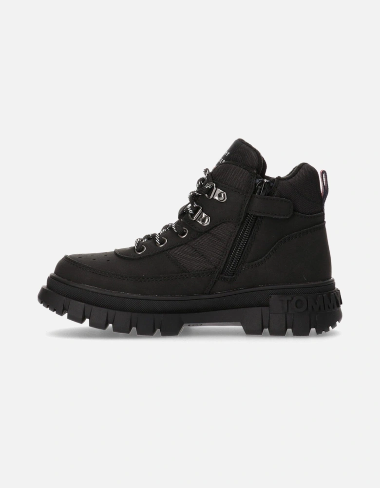Boys Lace Up Boots - Black