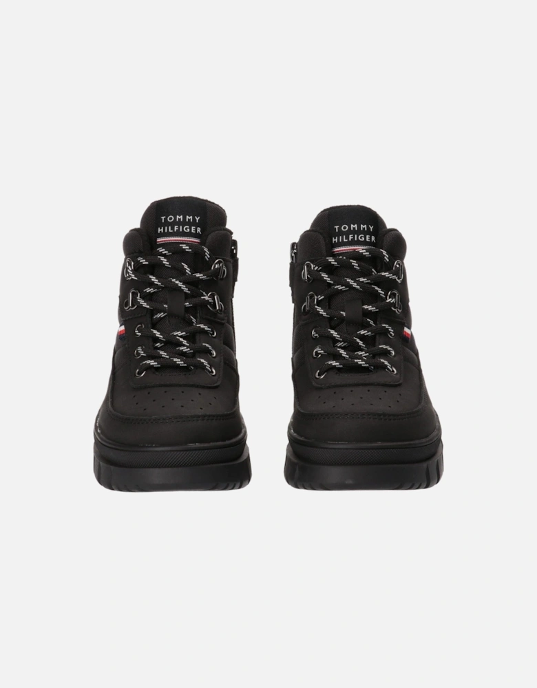 Boys Lace Up Boots - Black