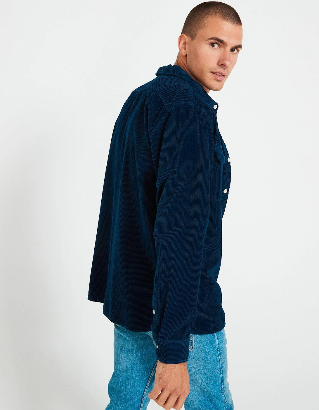 Jackson Worker Long Sleeve Shirt - Navy
