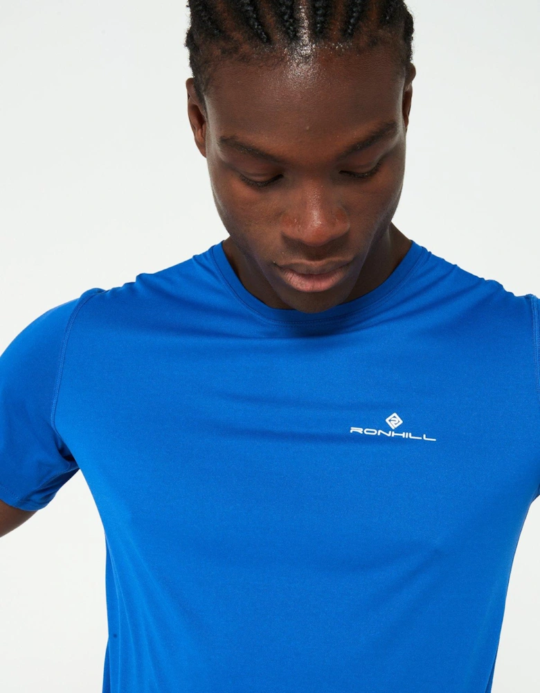 Mens Core Running Short Sleeved Tee -Blue