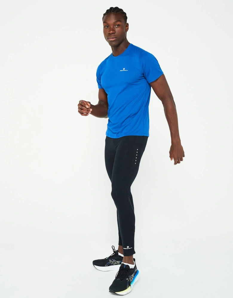 Mens Core Running Short Sleeved Tee -Blue