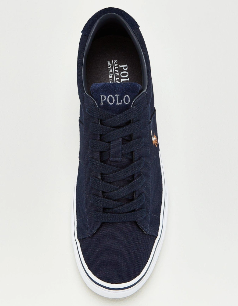 Sayer Canvas Trainers - Navy