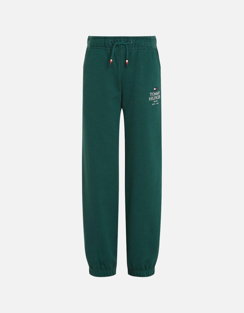 Boys Th Logo Puff Print Sweatpants - Green