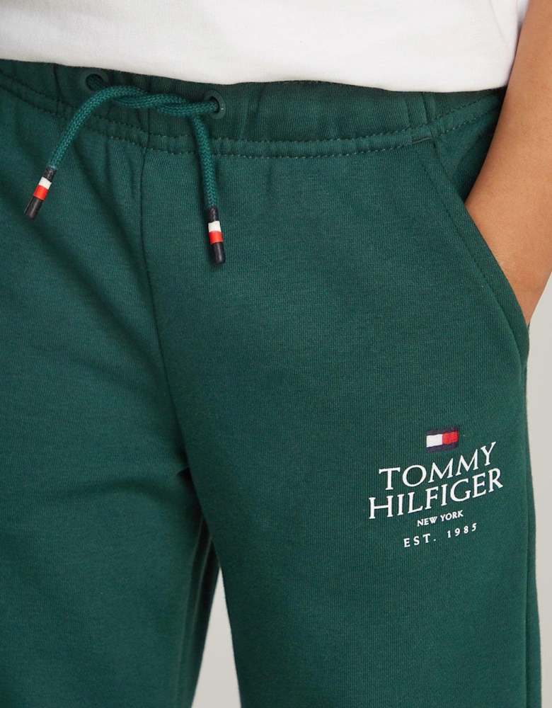 Boys Th Logo Puff Print Sweatpants - Green