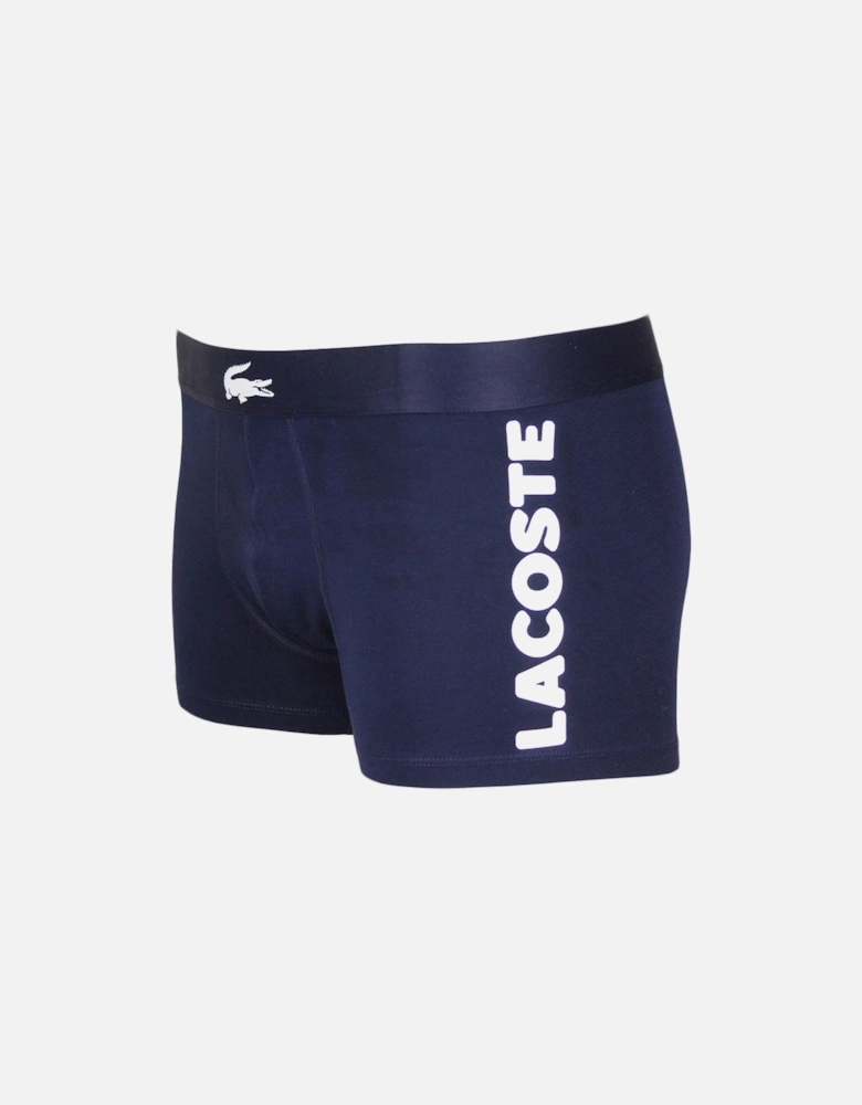 3-Pack Boxer Trunks, Navy/White