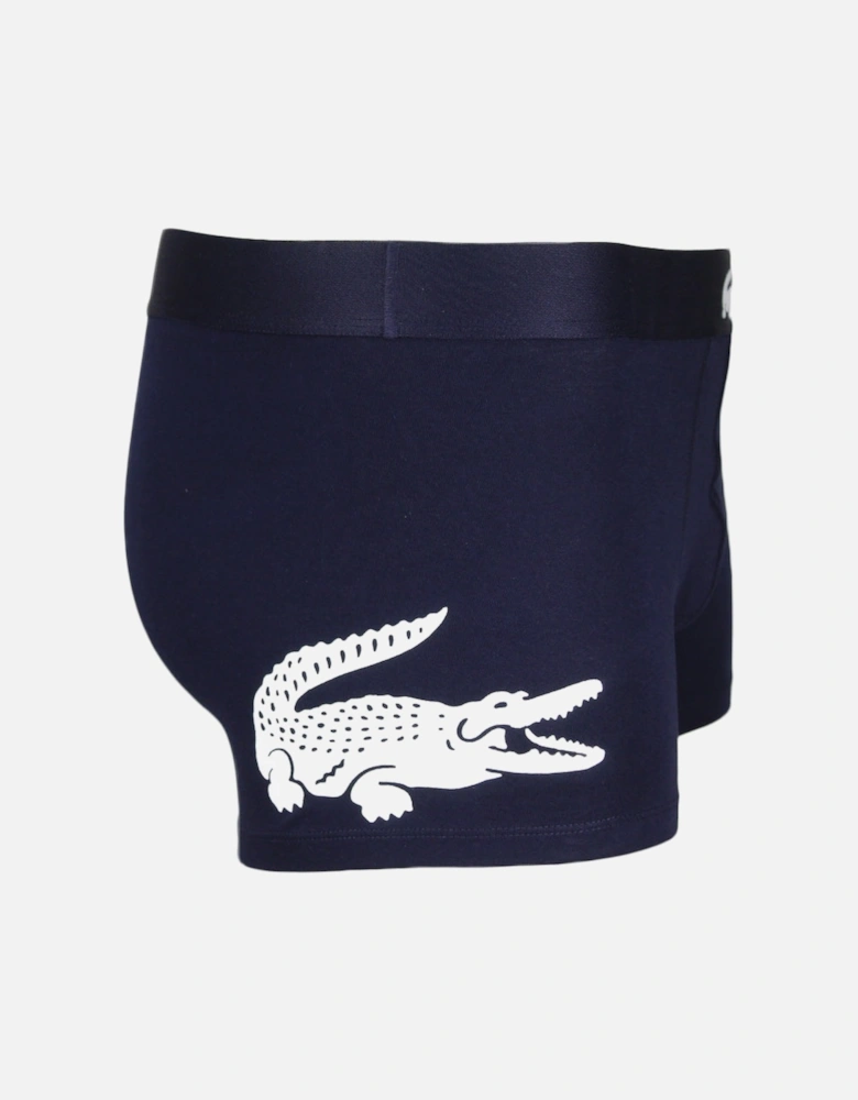 3-Pack Boxer Trunks, Navy/White