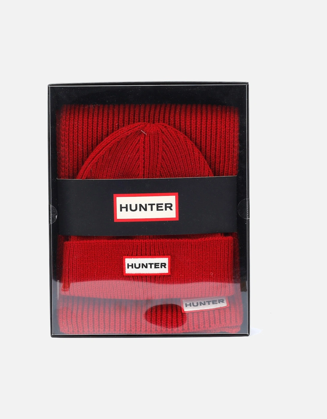 Jura Beanie Hat & Scarf Boxset Acrylic Red