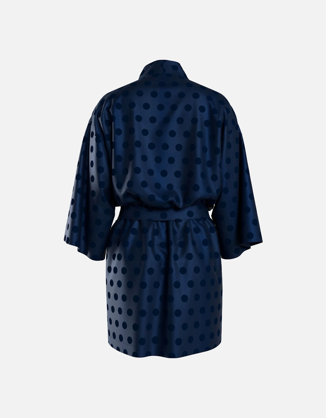 KIMONO POLKA DOTS Womens Bathrobe Desert Sky