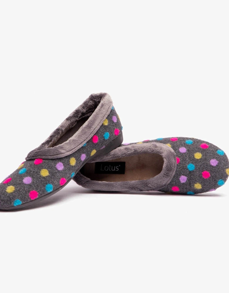 GERI Womens Slippers Grey