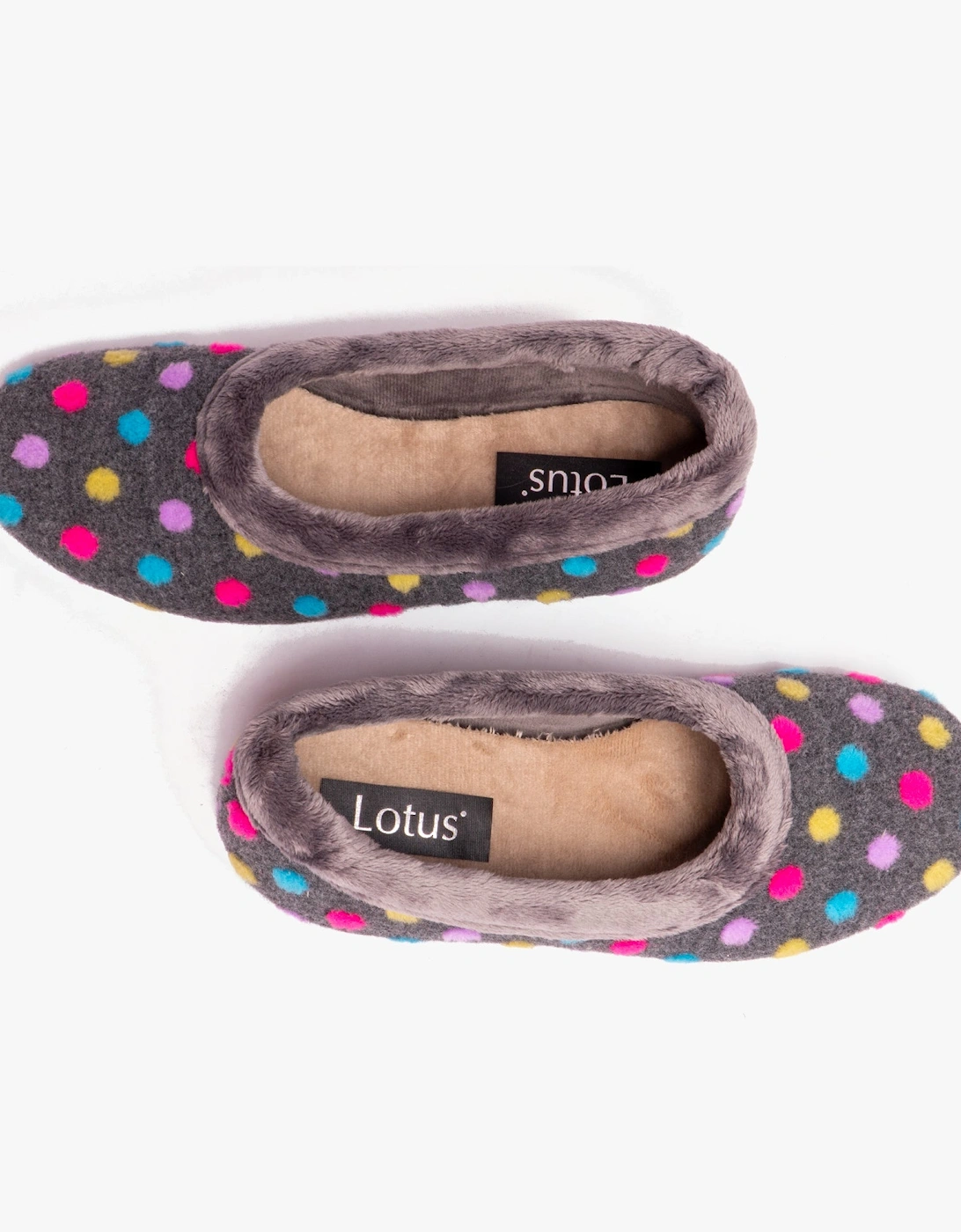 GERI Womens Slippers Grey