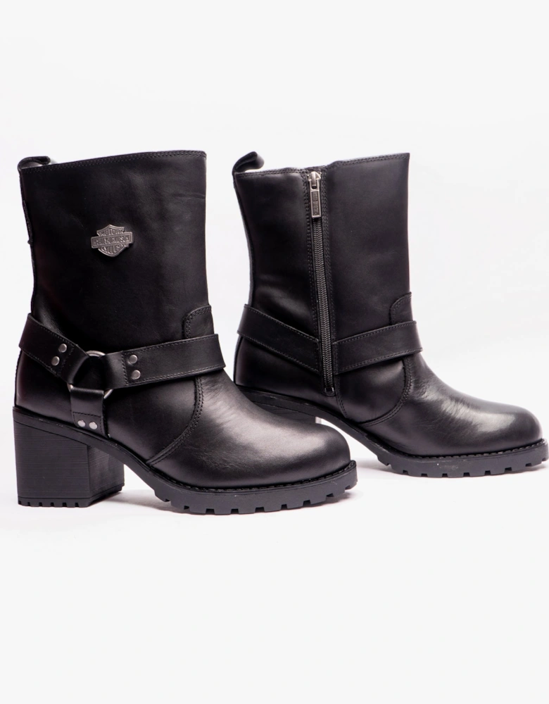 RR-HOWELL Womens Short Boots Black