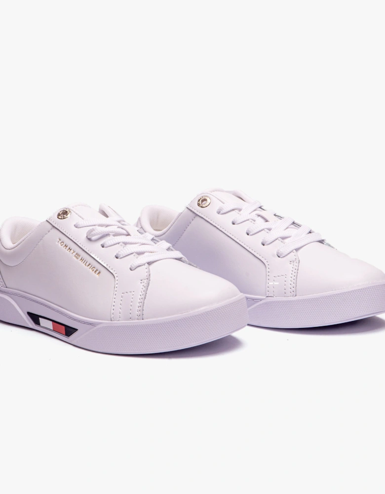 GLOBAL STRIPES COURT Womens Trainers White