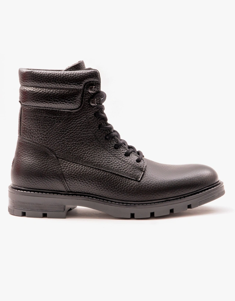 WARM PADDED HILFIGER LTH Mens Boots Black