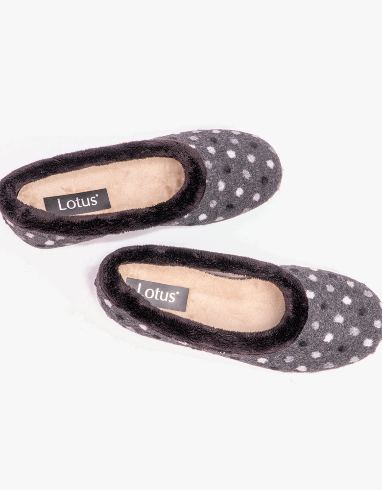 GERI Womens Slippers Black