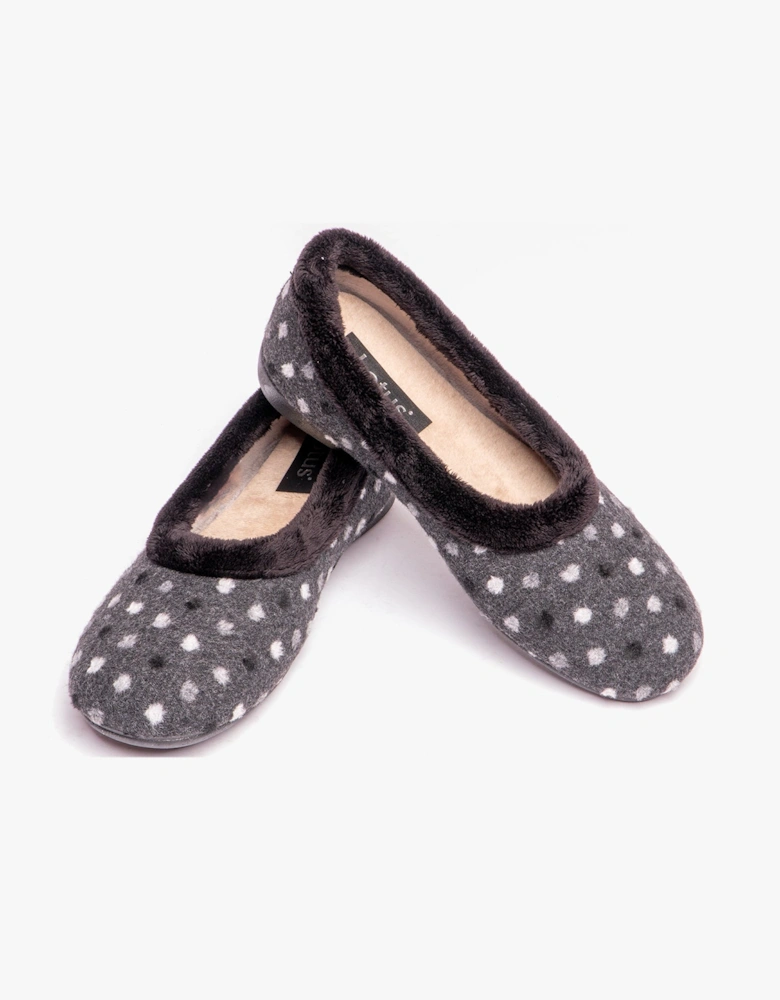 GERI Womens Slippers Black