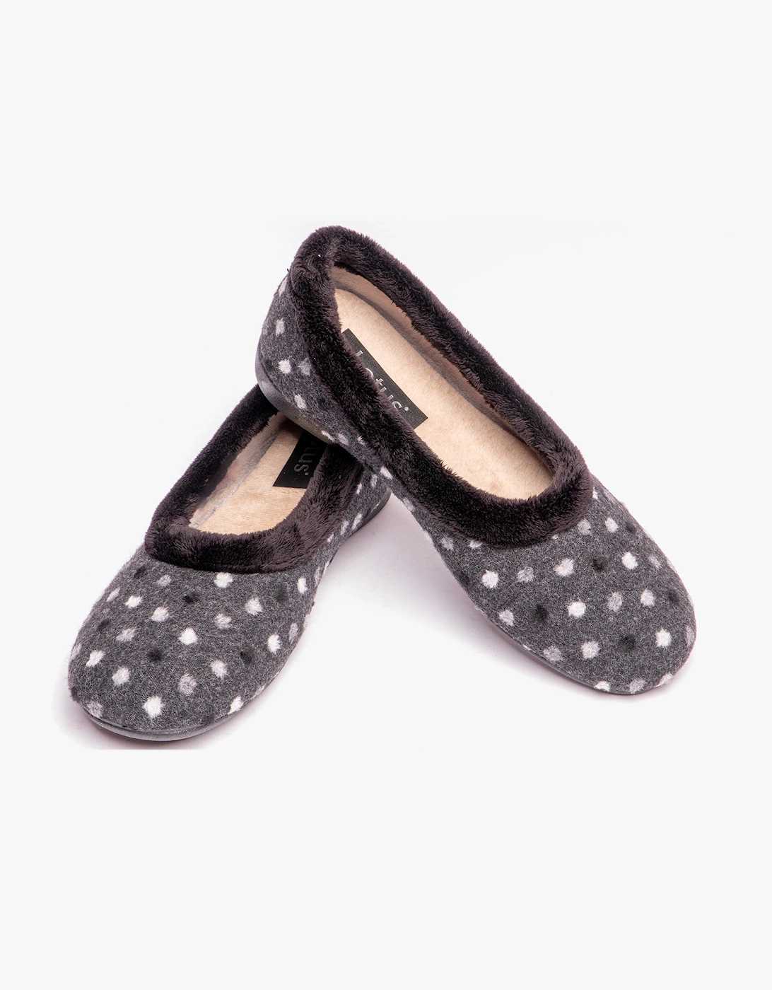 GERI Womens Slippers Black