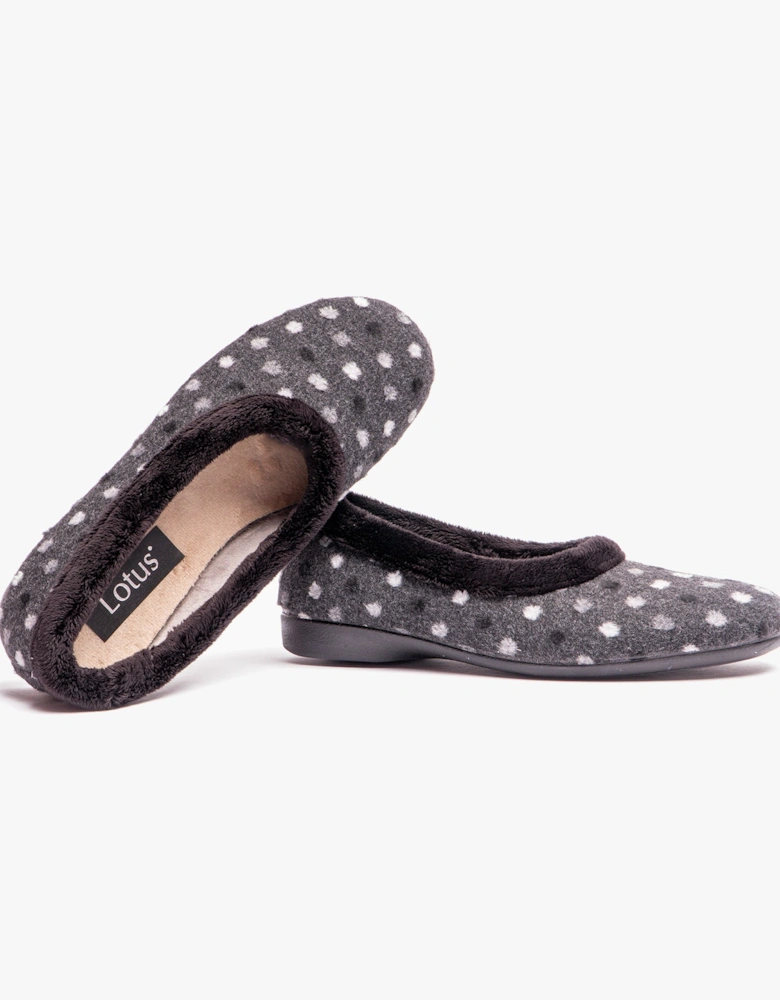 GERI Womens Slippers Black