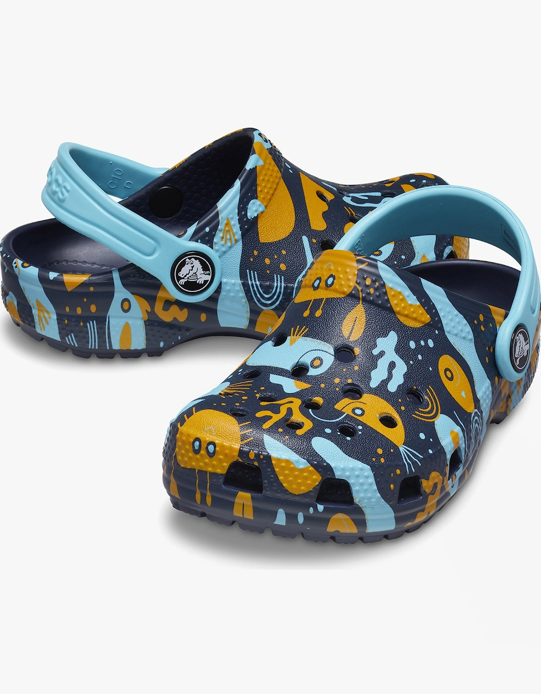 209039-4HQ CLASSIC ISLAND ESCAPE Kids Clogs Navy/Multi