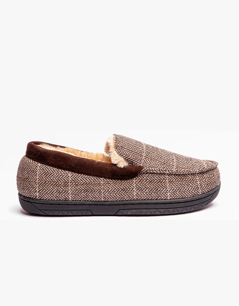 Jo & Joe AARON Mens Slippers Brown