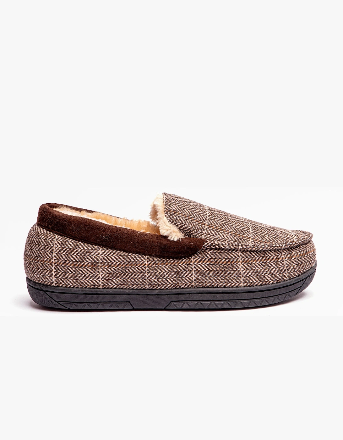 Jo & Joe AARON Mens Slippers Brown, 7 of 6