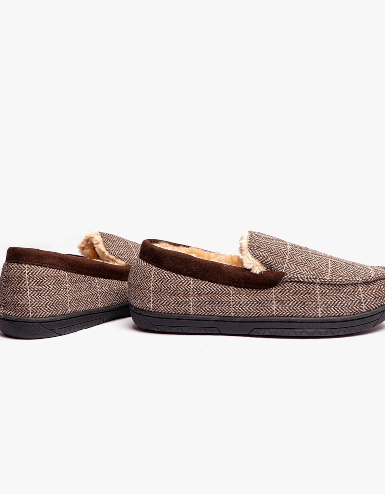 Jo & Joe AARON Mens Slippers Brown