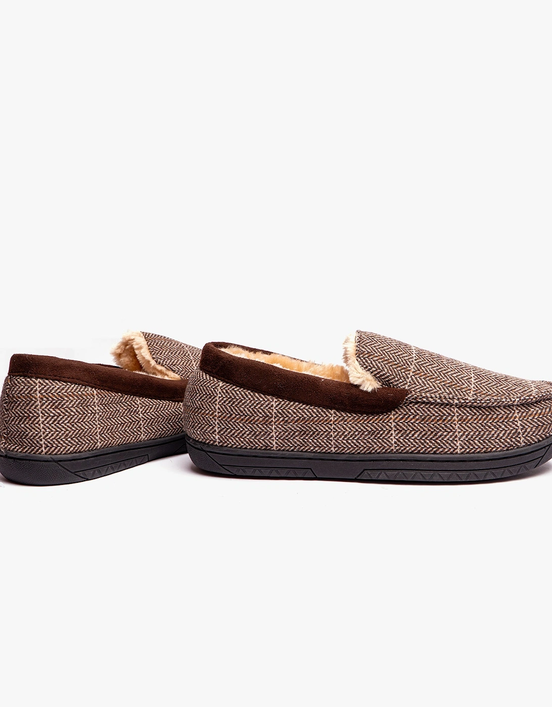 Jo & Joe AARON Mens Slippers Brown