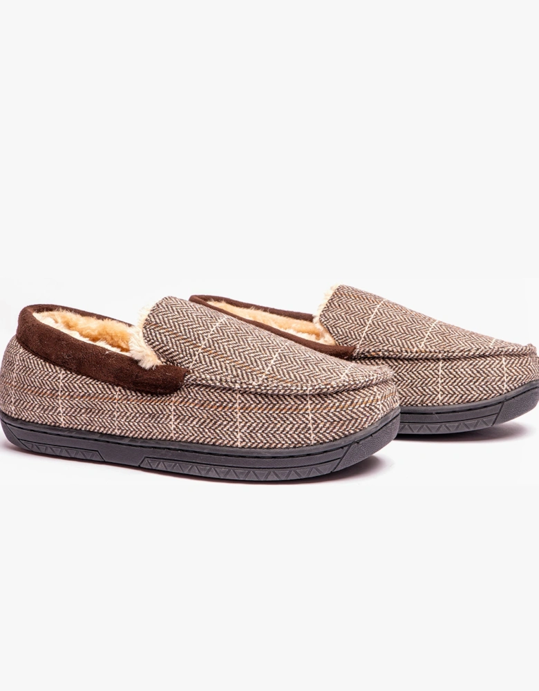 Jo & Joe AARON Mens Slippers Brown