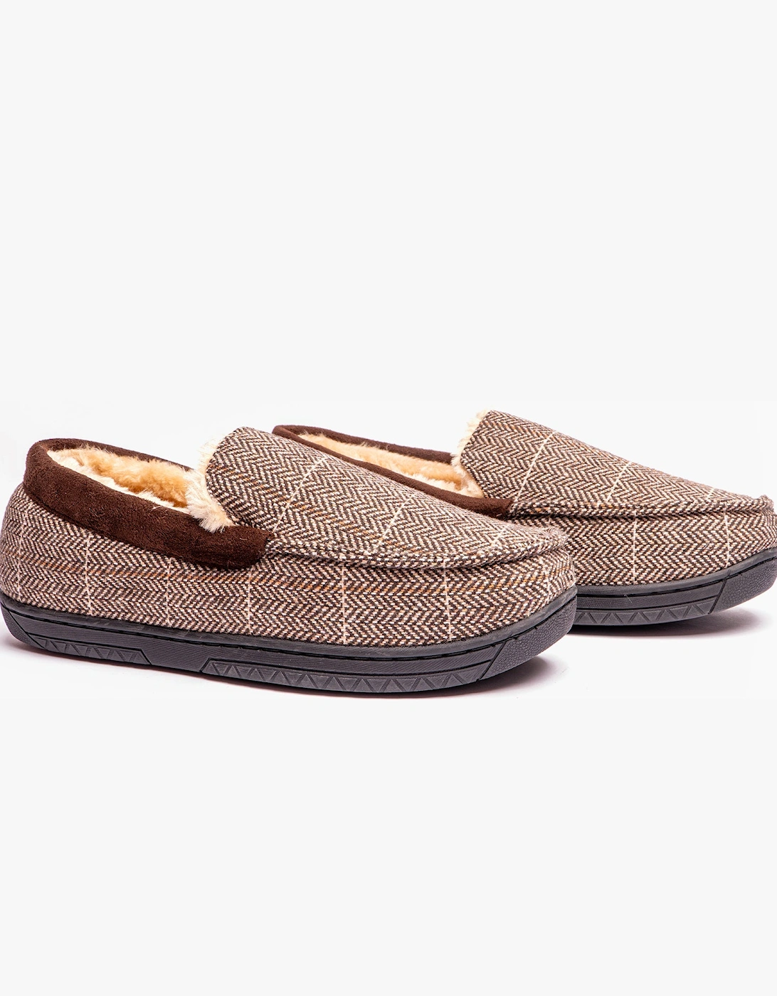 Jo & Joe AARON Mens Slippers Brown