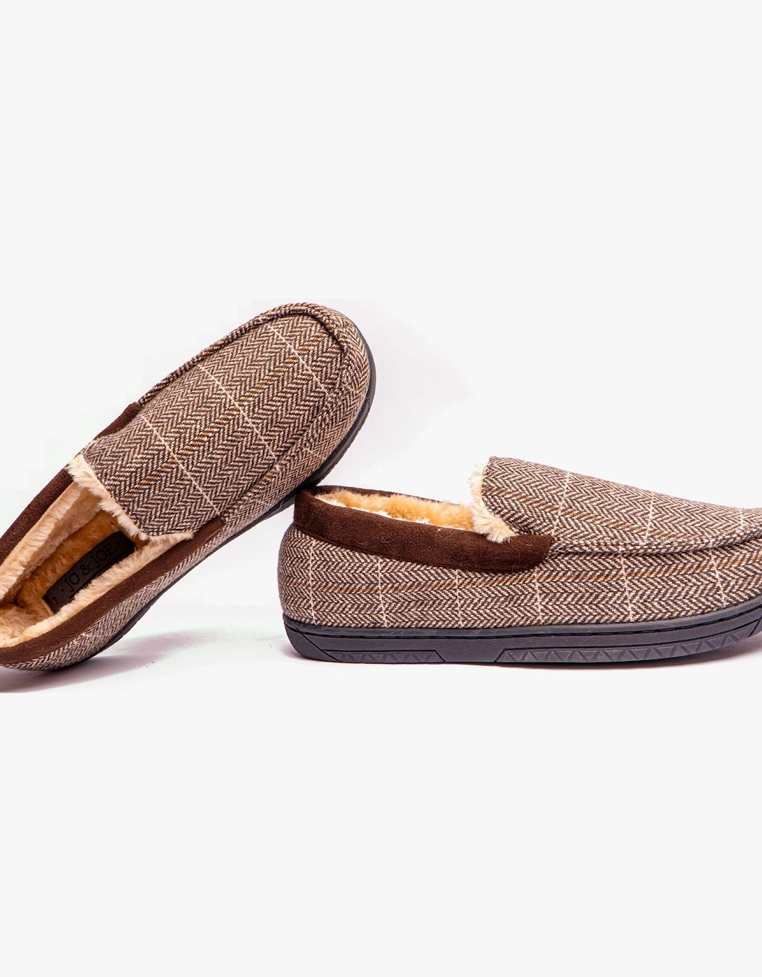 Jo & Joe AARON Mens Slippers Brown