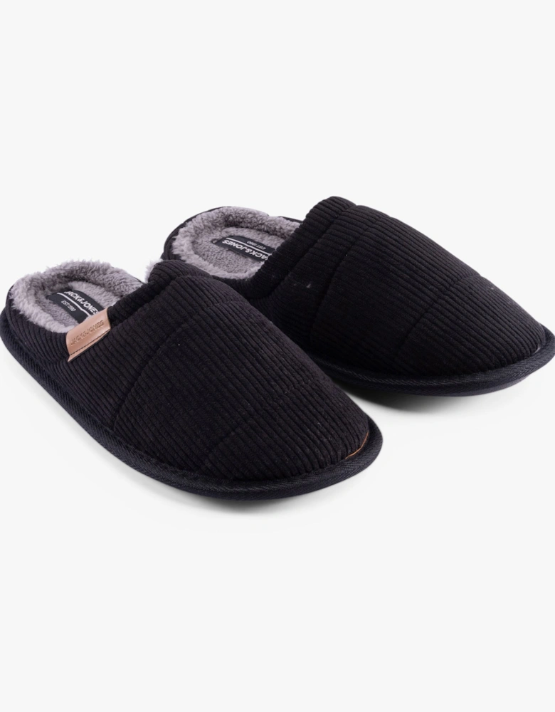 CORDIE Mens Mule Slippers Anthracite