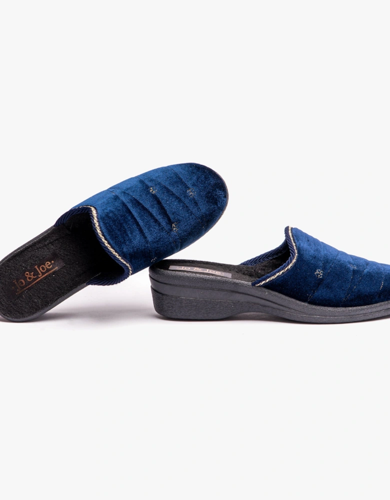 Jo & Joe KATH Womens Slippers Navy