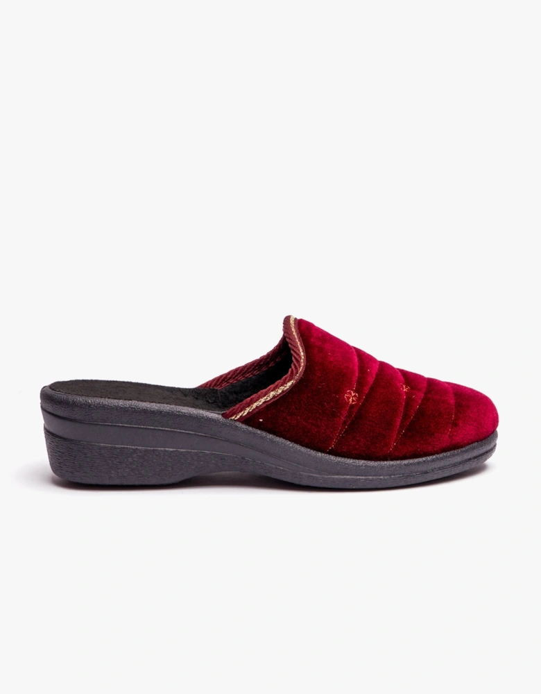 Jo & Joe KATH Womens Slippers Burgundy