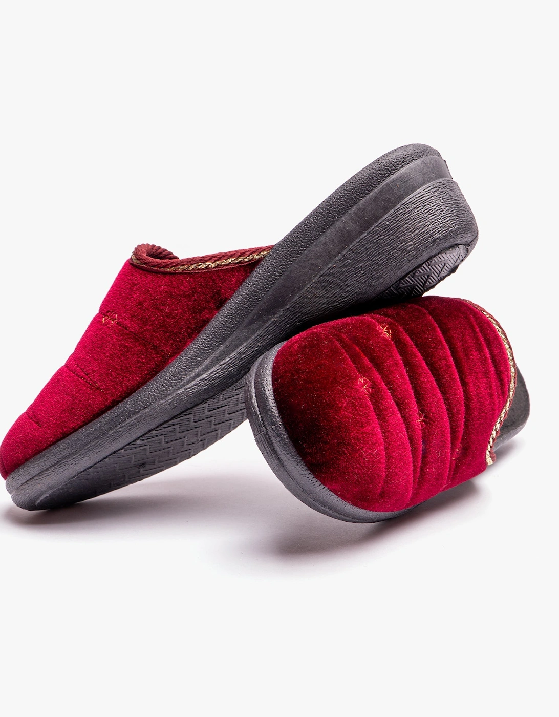 Jo & Joe KATH Womens Slippers Burgundy