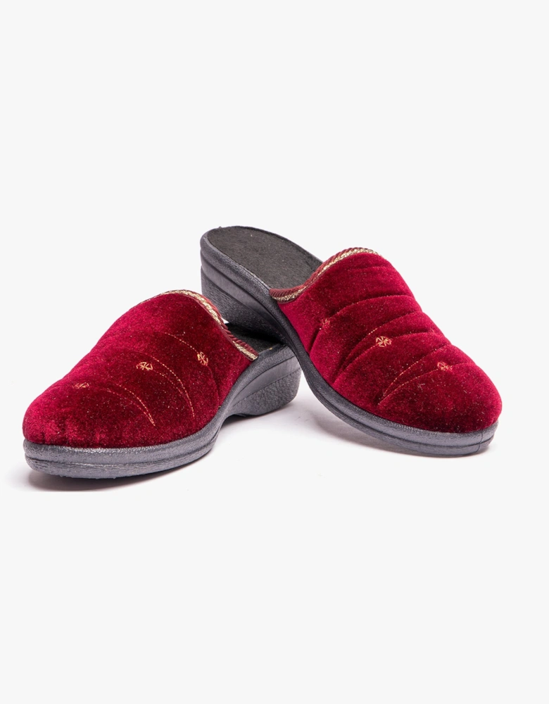 Jo & Joe KATH Womens Slippers Burgundy