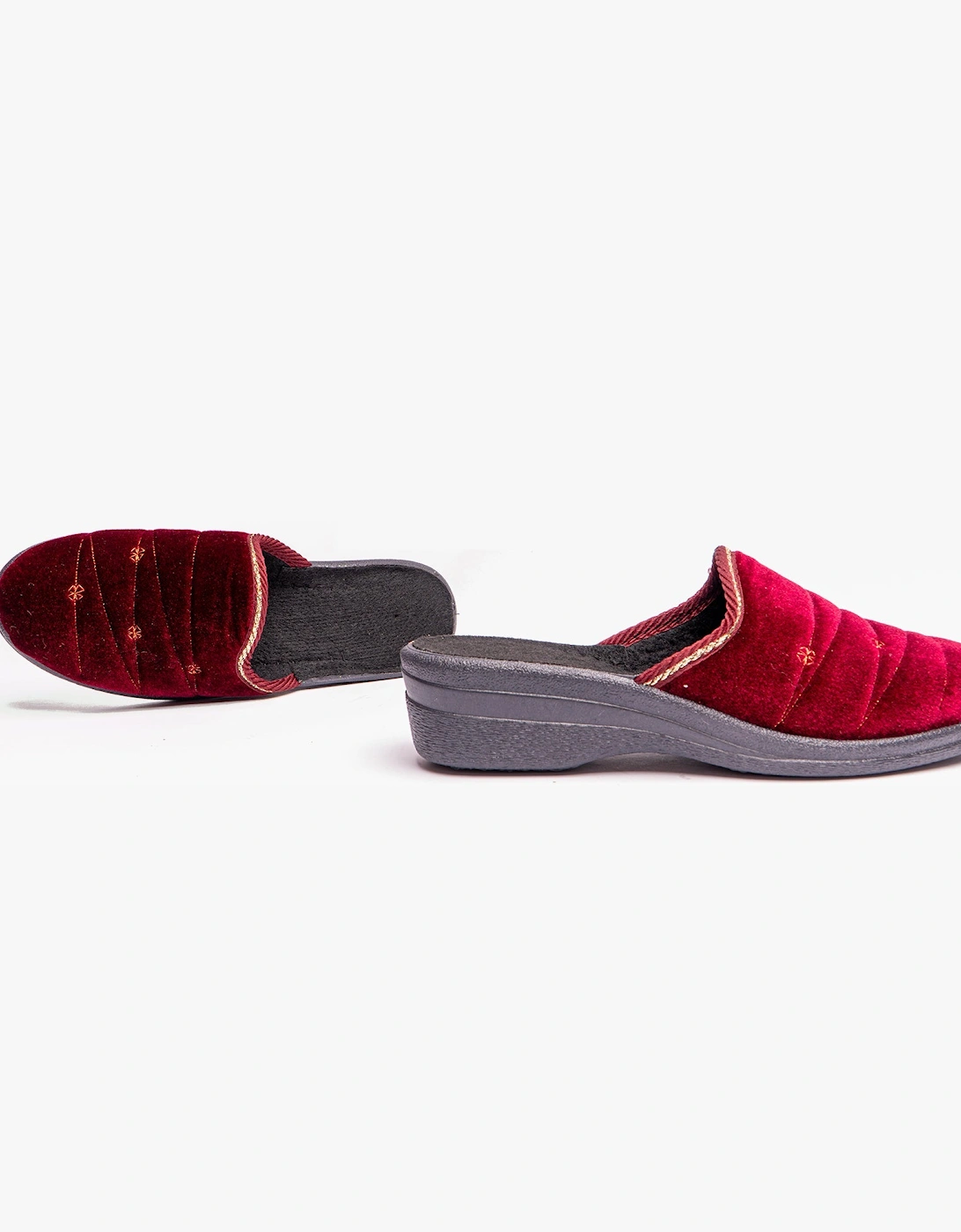 Jo & Joe KATH Womens Slippers Burgundy