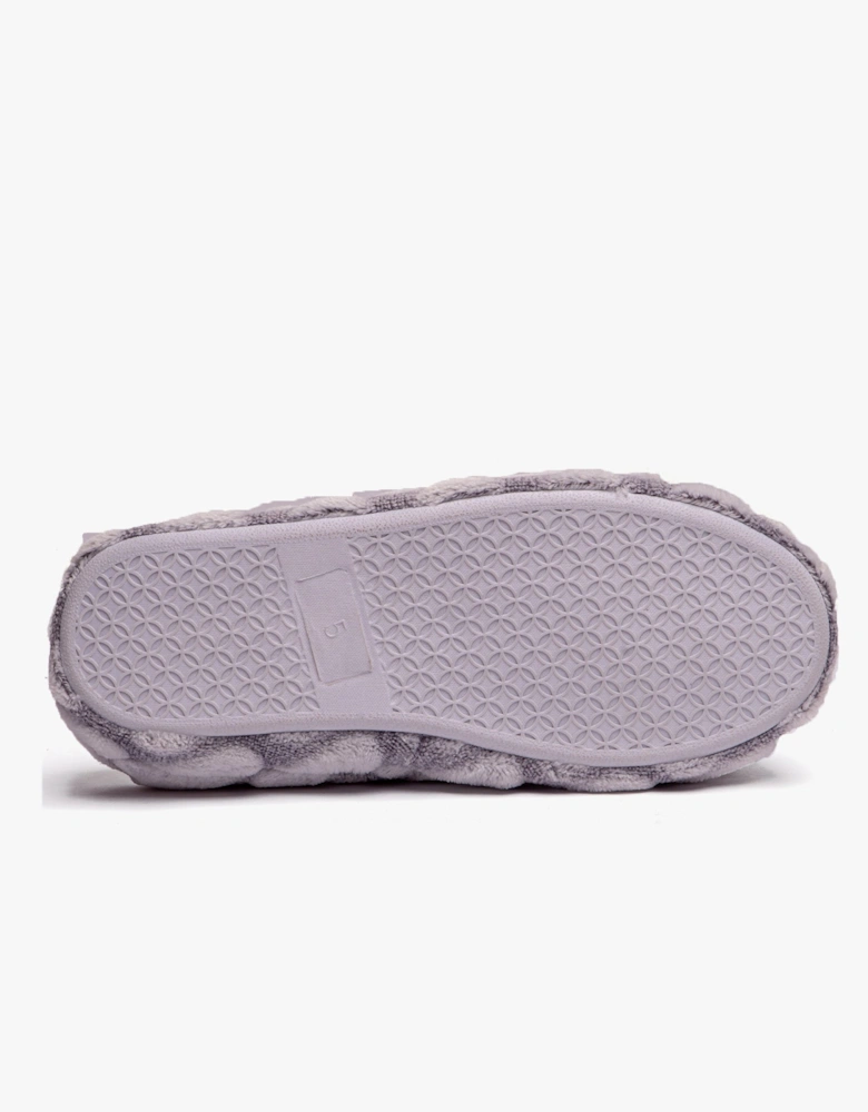 Jo & Joe LOVEHEART Womens Slippers Grey