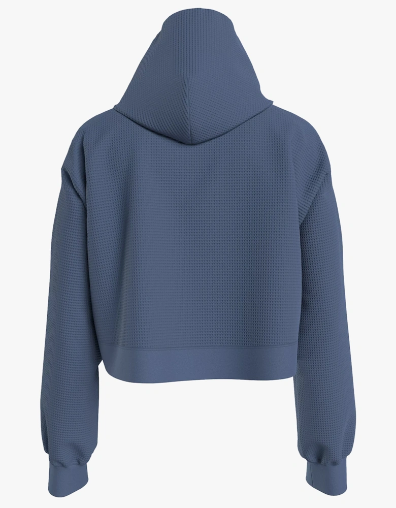 LONG SLEEVE HOODIE Womens Hoodie Iron Blue