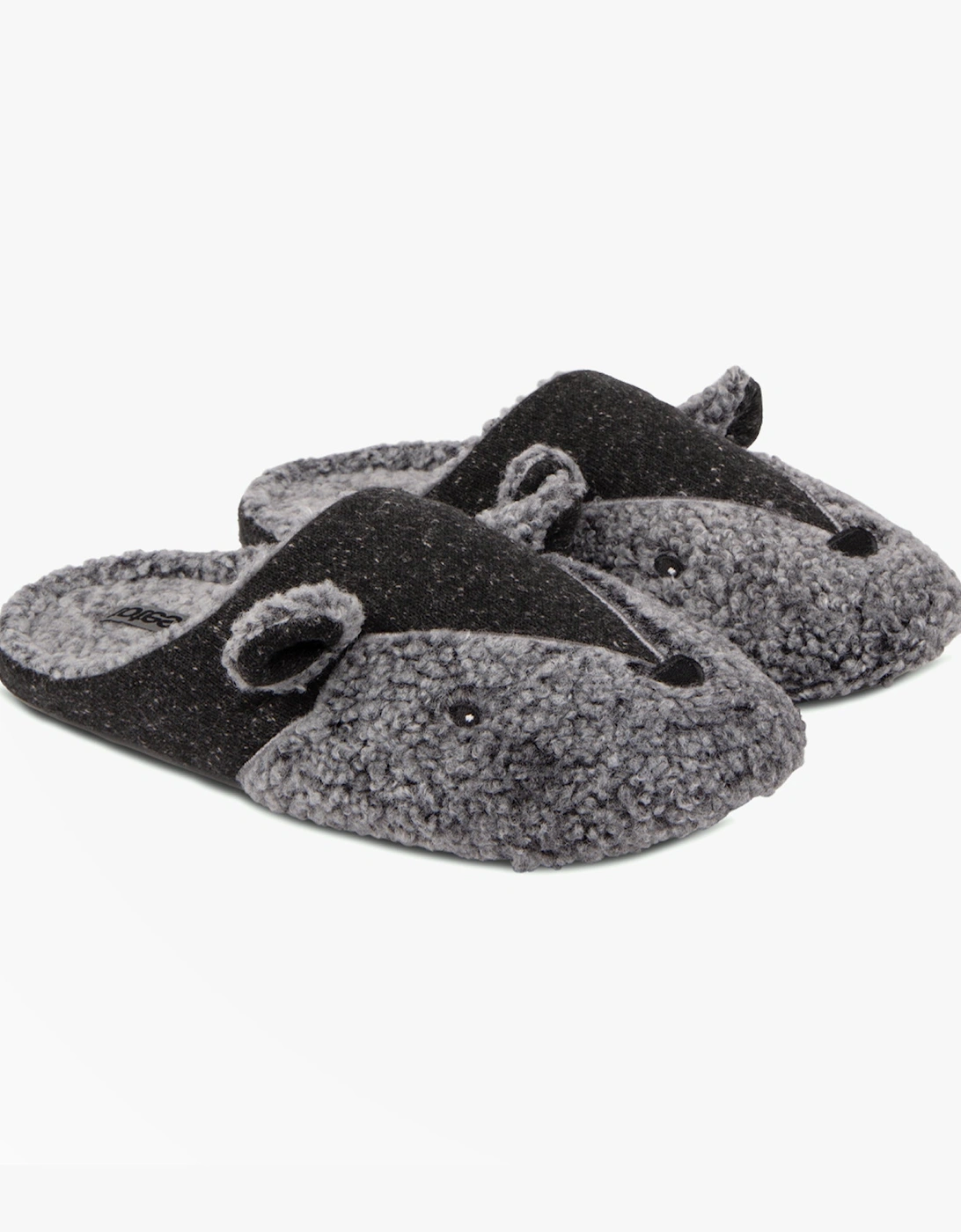 NOVELTY APPLIQUE Mule Slippers Mens Novelty