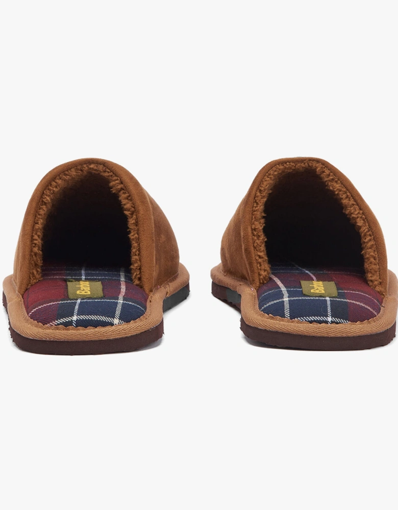 EVERITT Mens Mule Slippers Camel