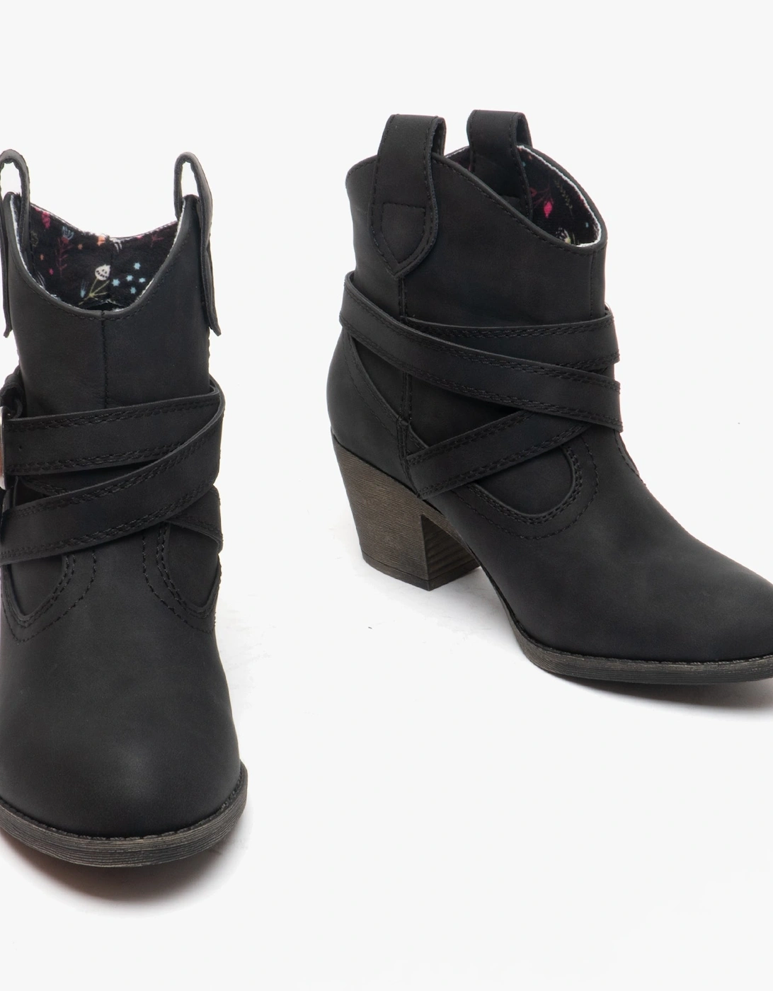 SATIRE Womens Western Boots Black