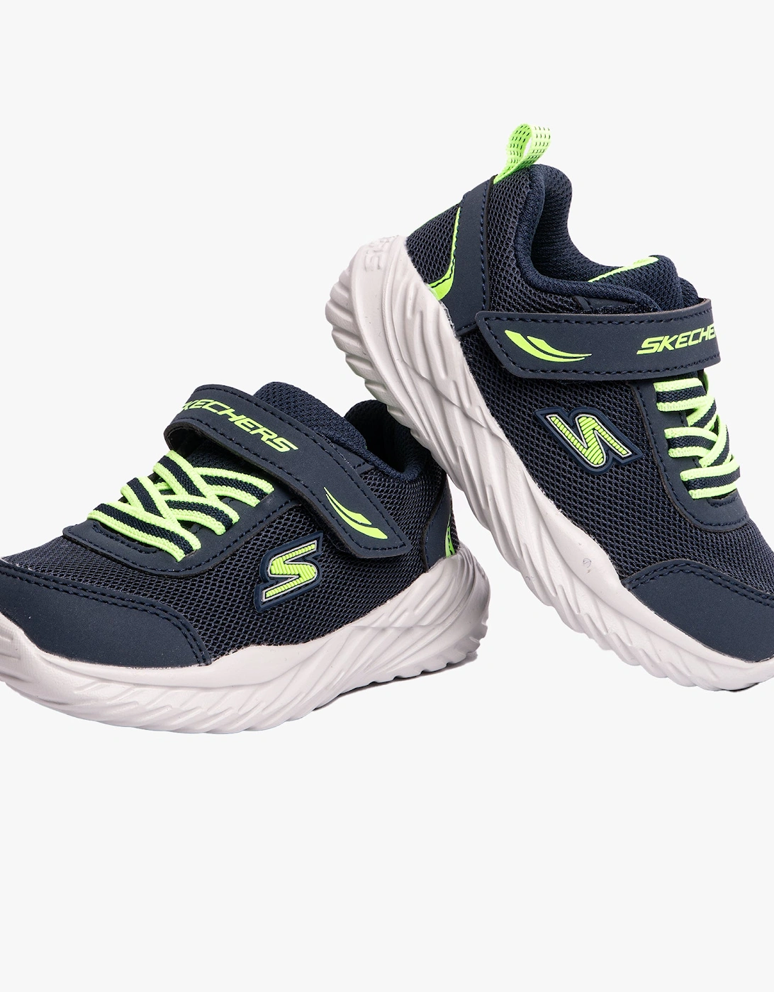 407308N/NVLM NITRO SPRINT-ROWZER Boys Sneaker Navy/Lime