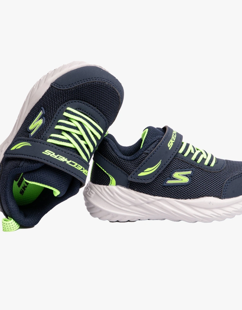 407308N/NVLM NITRO SPRINT-ROWZER Boys Sneaker Navy/Lime