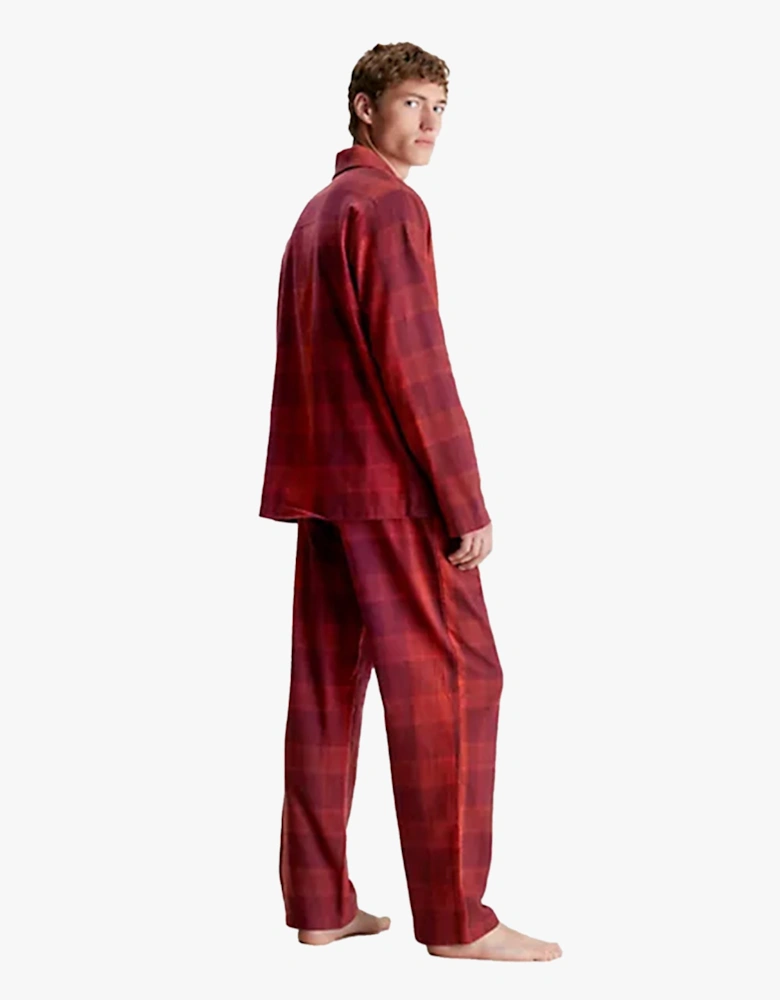 FLANNEL Mens Pyjama Set Red