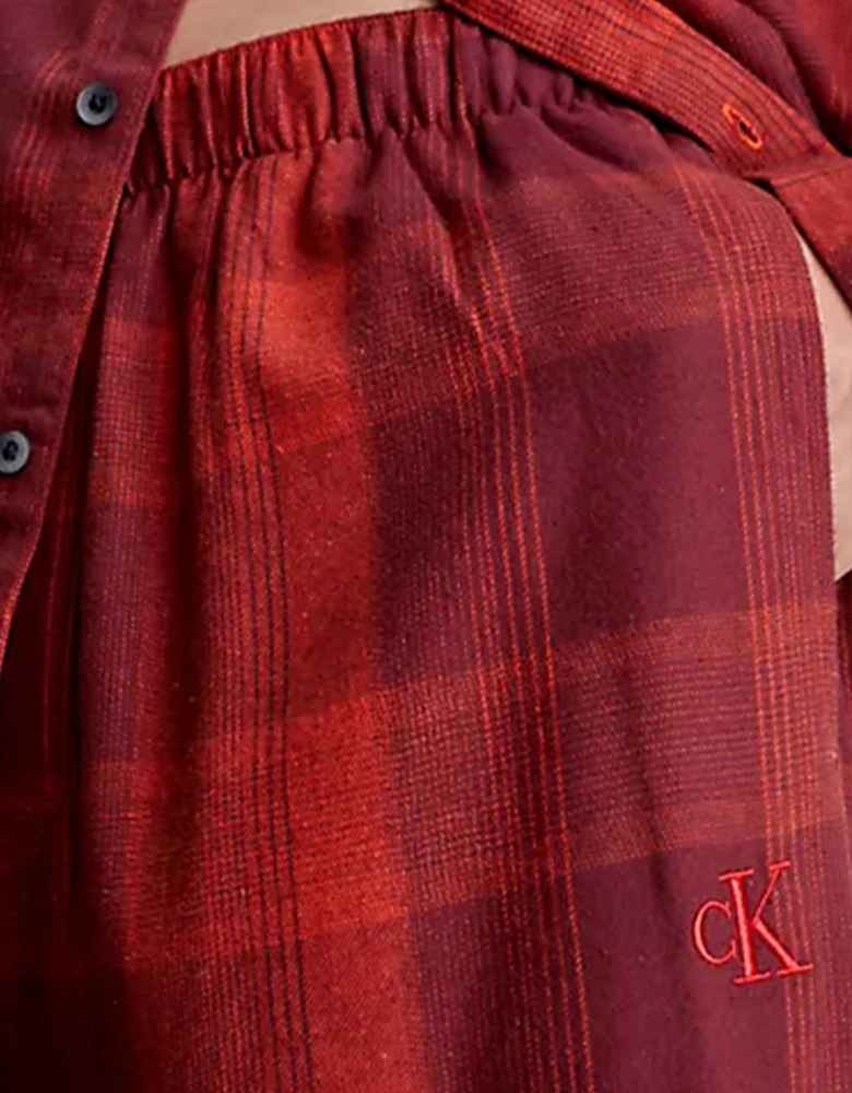 FLANNEL Mens Pyjama Set Red