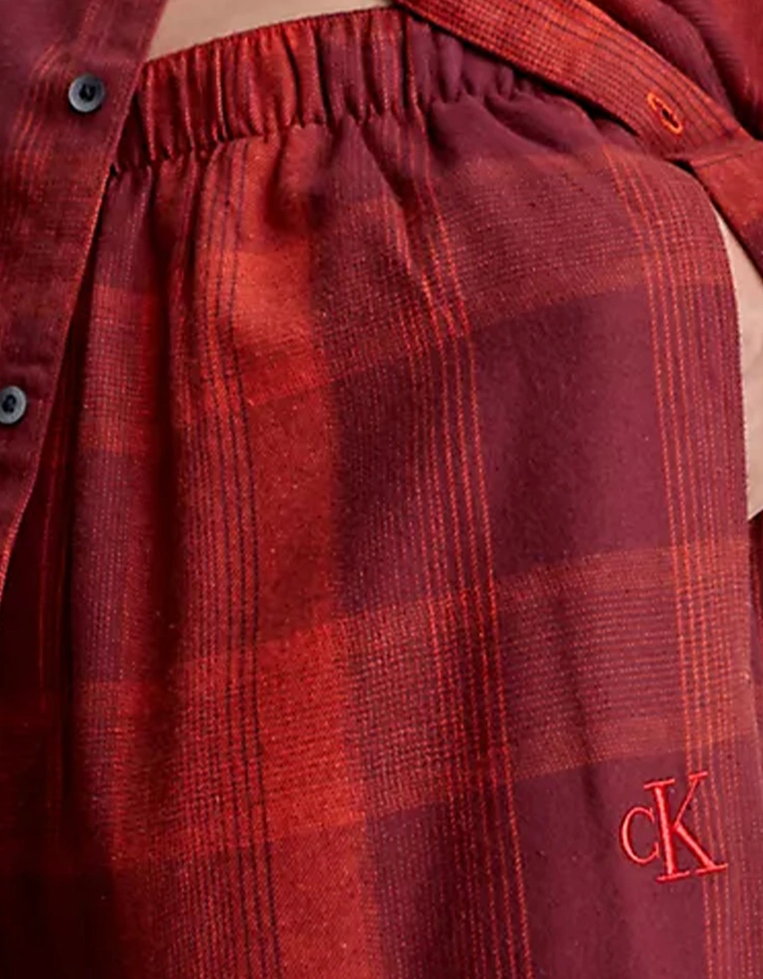 FLANNEL Mens Pyjama Set Red